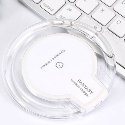 Fast Wireless Charging Universal Qi Fast Quick Wireless Charger New Ultra-Thin Crystal K9 5W For Mobile Phone Charger Wireless