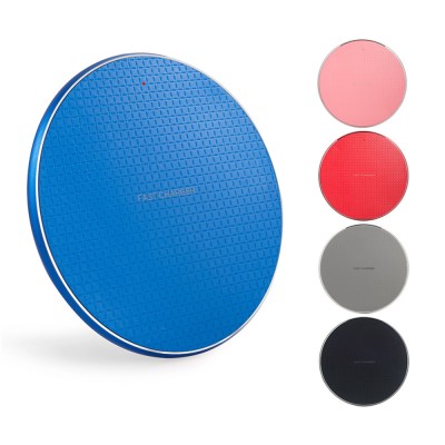 2020 Hotsale Pink Red Blue Black Gary 5W 7.5W 10W Cell Phone Wireless Quick Charger