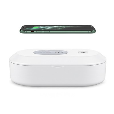 Portable Caja de desinfeccion QI wireless Charger Carga inalambrica Esterilizador UV